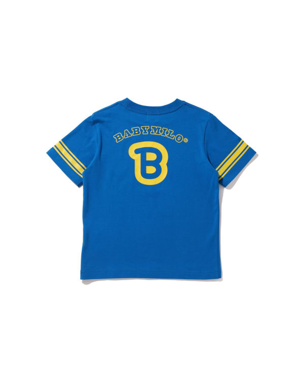 T Shirts Bape Football Milo Enfant Bleu | JAGBU9562