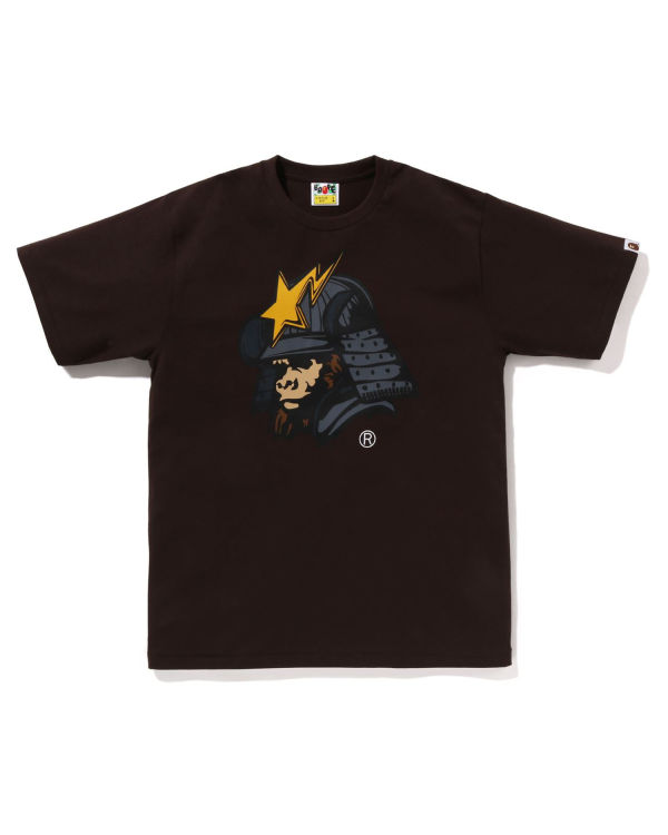 T Shirts Bape General Kabuto Homme Marron | QHBSU0963