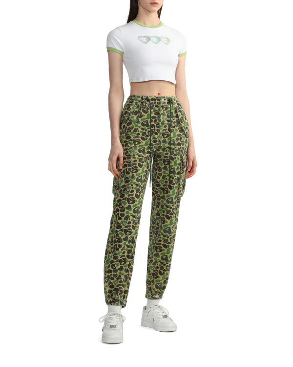 T Shirts Bape Graphique crop #3 Femme Blanche | SQGZI7148