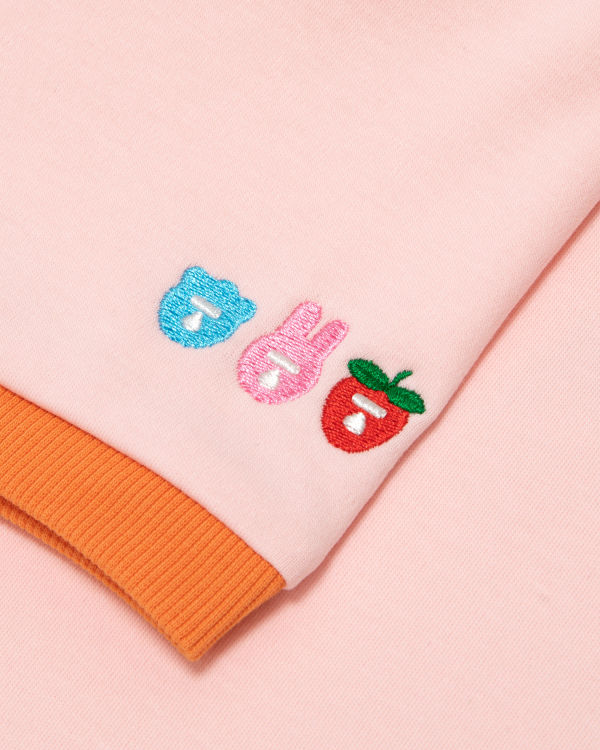 T Shirts Bape Graphique cropped Femme Rose | CNWPE9531