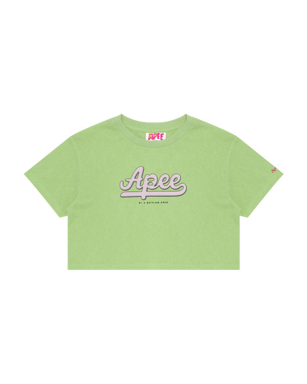 T Shirts Bape Graphique cropped Femme Vert | DMJTI1078