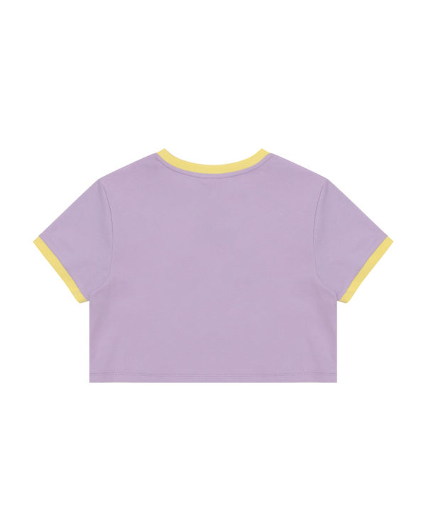 T Shirts Bape Graphique cropped Femme Violette | BHLQI3904