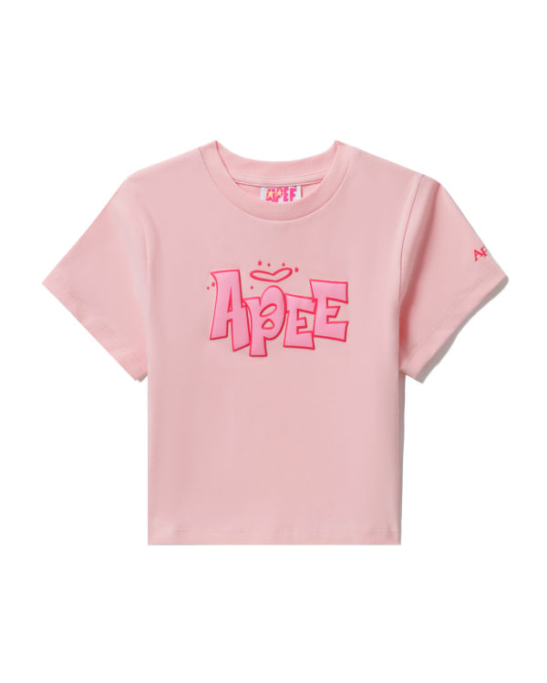 T Shirts Bape Graphique slim-cut Femme Rose | UWQSG6298