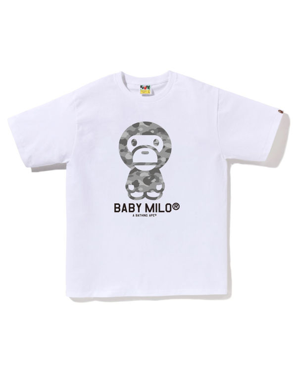 T Shirts Bape Honeycomb Camo Milo Homme Blanche | ROPXD4176