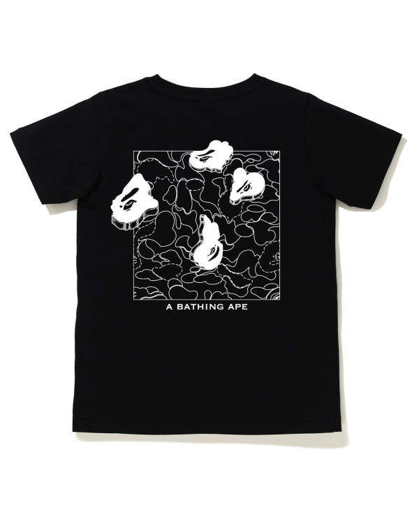 T Shirts Bape Ink Print Femme Noir | ONLEG3701