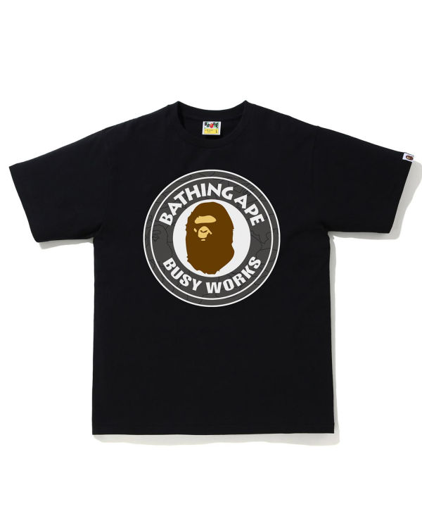 T Shirts Bape Line 1st Camo Busy Works Homme Noir | VXTWJ7056