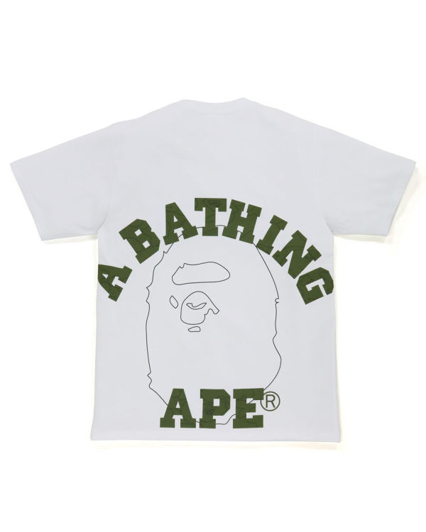 T Shirts Bape Line 1st Camo Face Homme Blanche | TXNAS7695