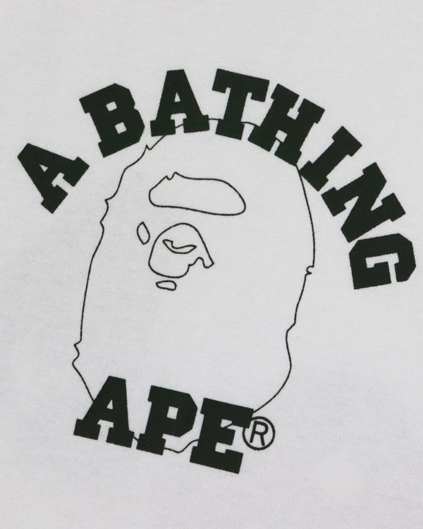 T Shirts Bape Line 1st Camo Face Homme Blanche | TXNAS7695