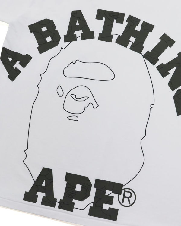 T Shirts Bape Line 1st Camo Face Homme Blanche | ZBJKN4185