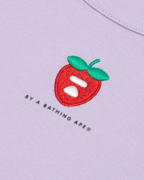 T Shirts Bape Logo berry Femme Violette | PBYSN4923