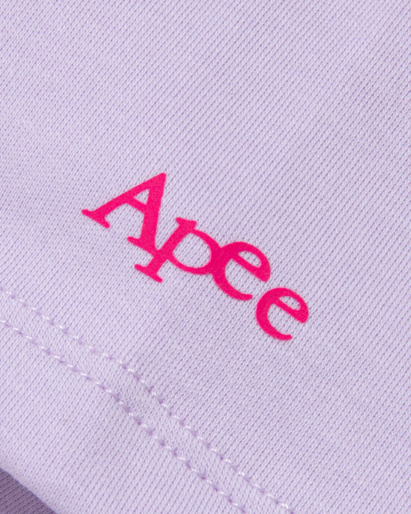 T Shirts Bape Logo berry Femme Violette | PBYSN4923