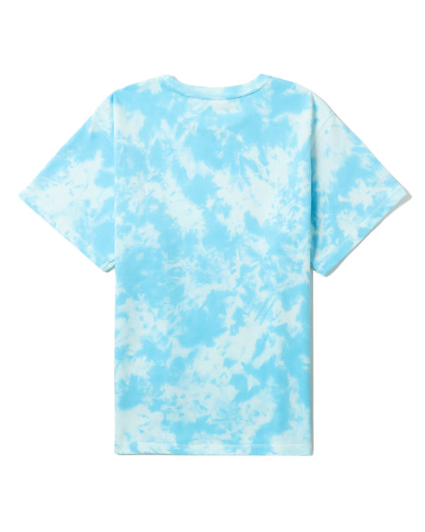 T Shirts Bape Logo-dye Femme Bleu | NKXMT9475