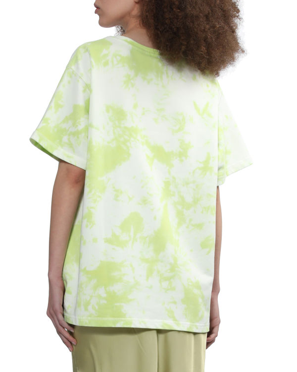 T Shirts Bape Logo-dye Femme Vert Clair | XVYQJ9074