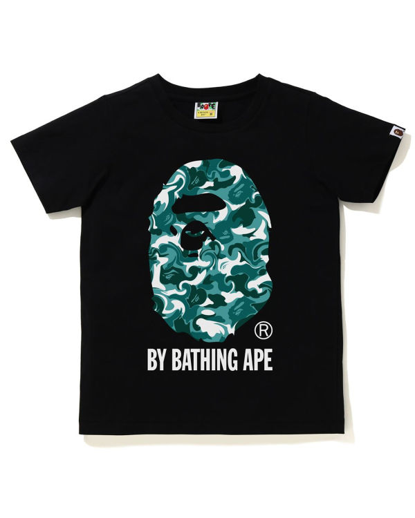 T Shirts Bape Marble Camo Femme Noir | VPRQA5924