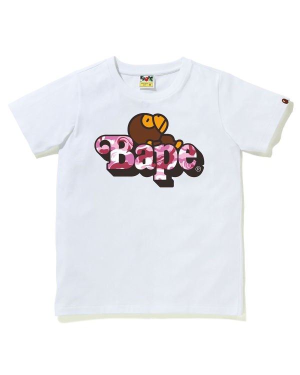 T Shirts Bape Marble Camo Milo On Enfant Blanche | LKAYD7123