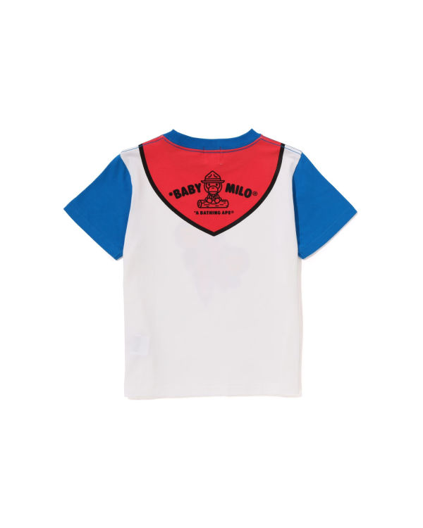 T Shirts Bape Milo Boy Scout Chief Print Enfant Bleu | TMOPQ5280