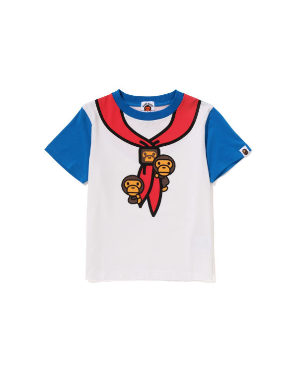 T Shirts Bape Milo Boy Scout Chief Print Enfant Bleu | TMOPQ5280