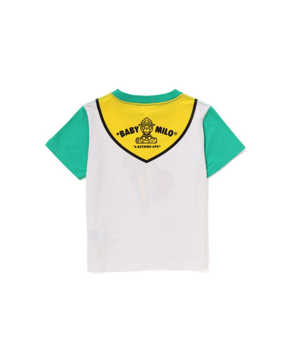 T Shirts Bape Milo Boy Scout Chief Print Enfant Paon Vert | ZECKF5680