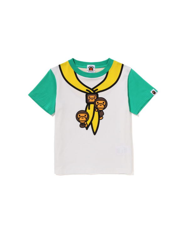 T Shirts Bape Milo Boy Scout Chief Print Enfant Paon Vert | ZECKF5680