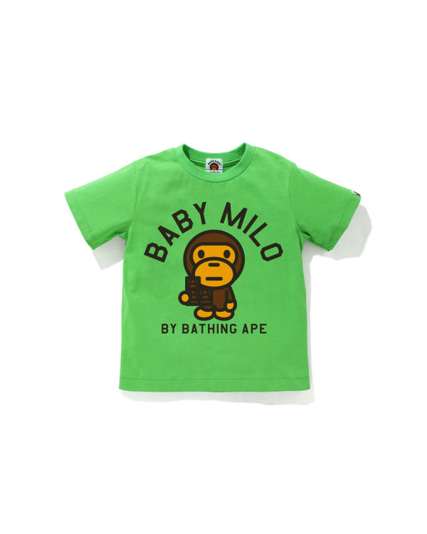 T Shirts Bape Milo Chocolate Enfant Vert Clair | DWELH4923