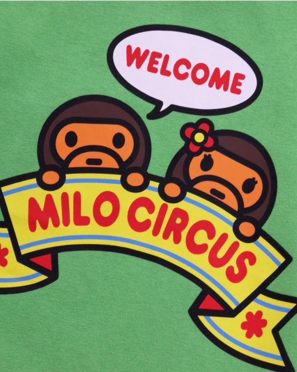 T Shirts Bape Milo Circus L/S Enfant Vert | RJBXD5348