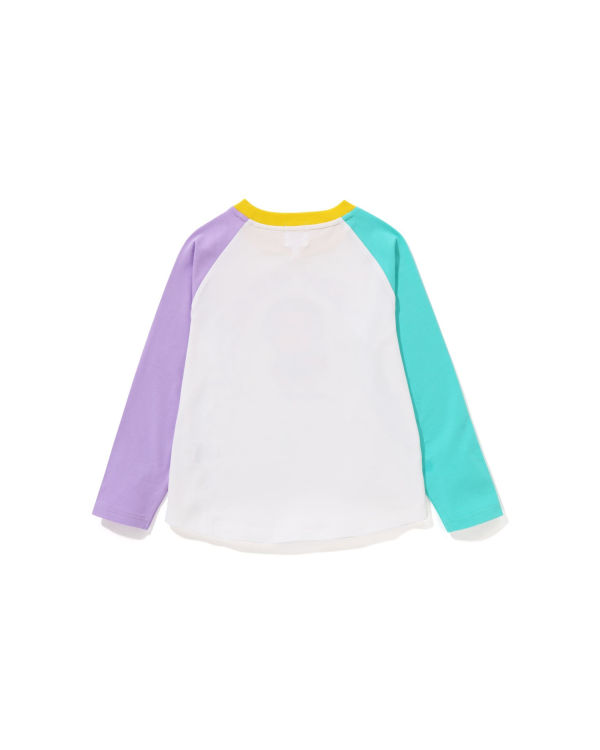 T Shirts Bape Milo Donuts Raglan L/S Enfant Blanche | VYUHI9370