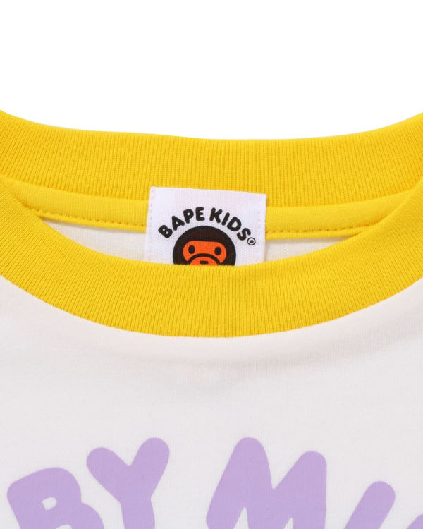 T Shirts Bape Milo Donuts Raglan L/S Enfant Blanche | VYUHI9370