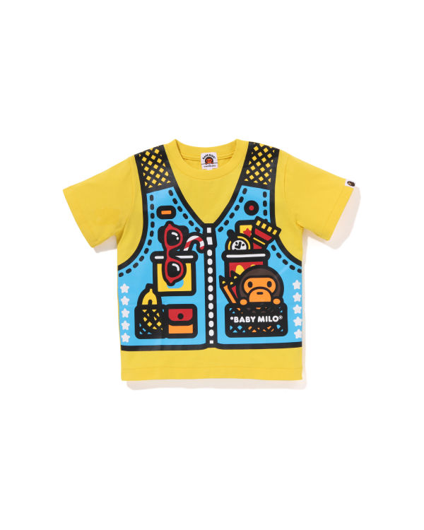 T Shirts Bape Milo Fishing Print Enfant Jaune | EOINP7162