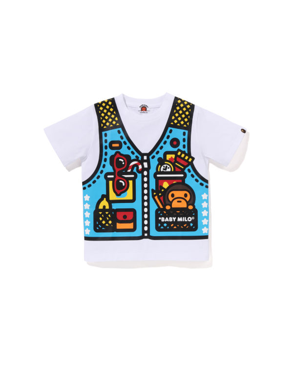 T Shirts Bape Milo Fishing Print Enfant Blanche | FXUET5897