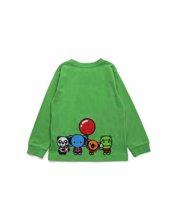 T Shirts Bape Milo & Friends L/S Enfant Vert Clair | ZYVKP9286