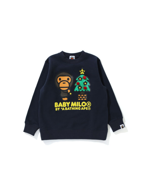 T Shirts Bape Milo Glow In The Dark STA L/S Enfant Noir | WVIAY4567