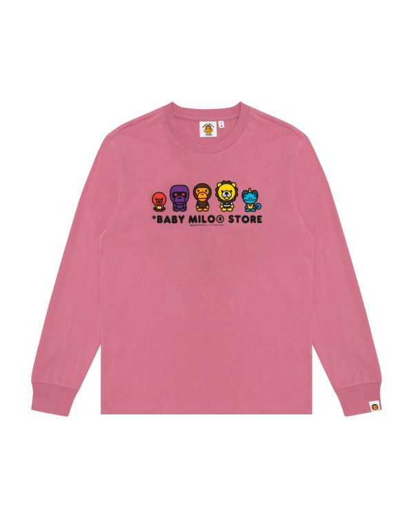 T Shirts Bape Milo Homme Rose | IKGWA0985