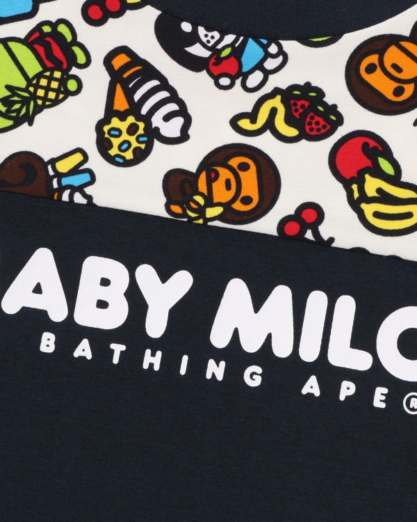 T Shirts Bape Milo Mixed Fruit Enfant Bleu Marine Bleu | UYZEW5483