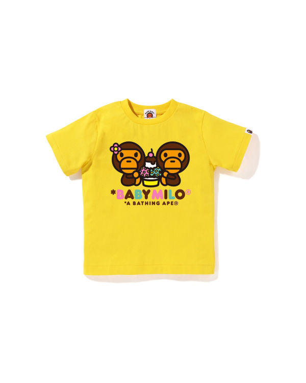 T Shirts Bape Milo Mixed Fruit Milo & Lisa Enfant Jaune | YMARN0297