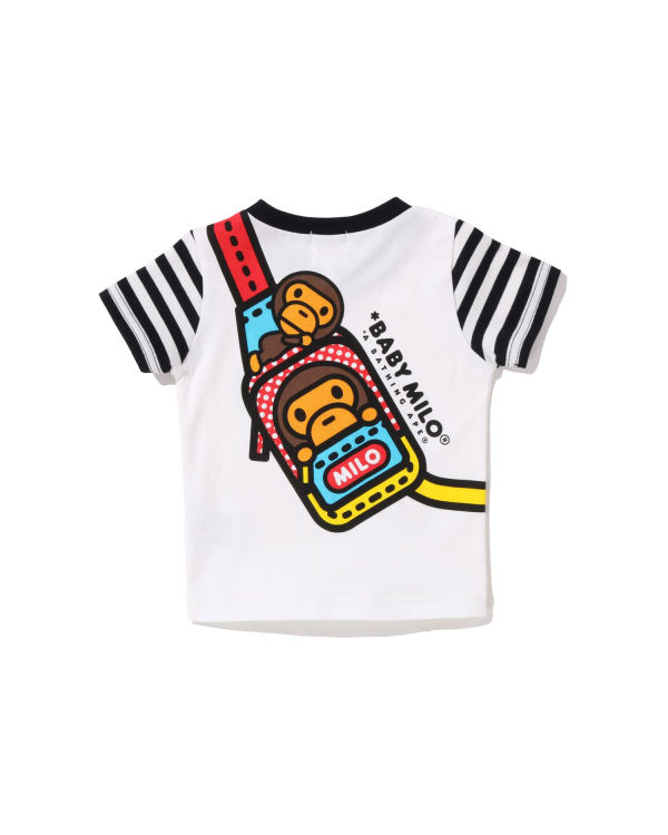 T Shirts Bape Milo One Shoulder Print Enfant Noir | JZKPD1729