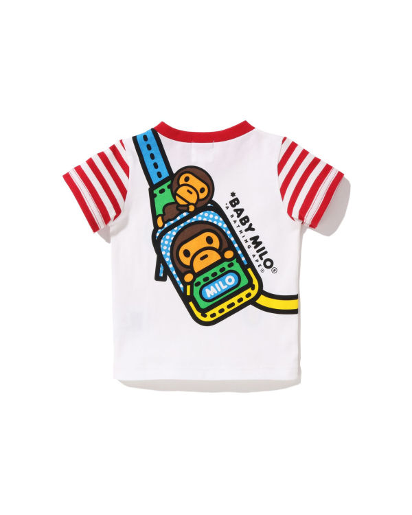 T Shirts Bape Milo One Shoulder Print Enfant Rouge Clair | RNKOQ9023