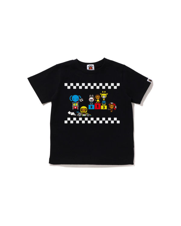 T Shirts Bape Milo Racing #3 Enfant Noir | UBZNK9637