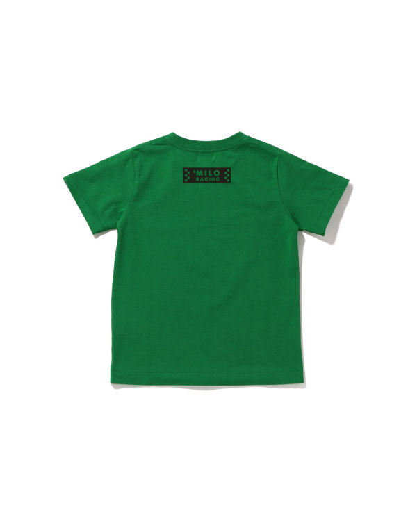 T Shirts Bape Milo Racing #3 Enfant Turquoise | OYLPS8627