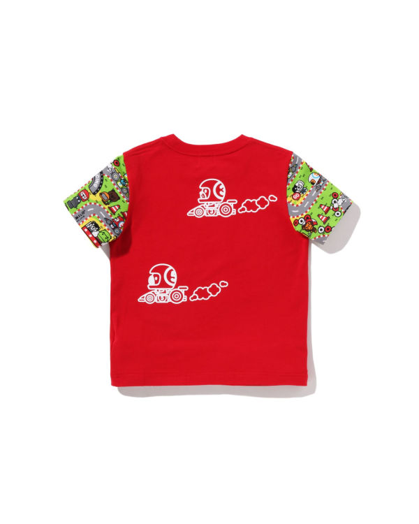 T Shirts Bape Milo Racing Friends Enfant Rouge Clair | WUKLB9652