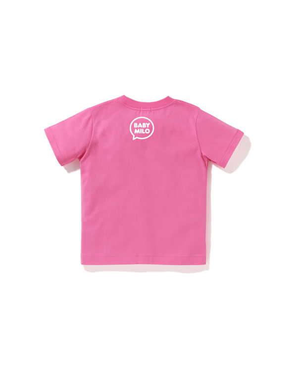 T Shirts Bape Milo Speech Balloon #1 Enfant Rose | TOJED7204