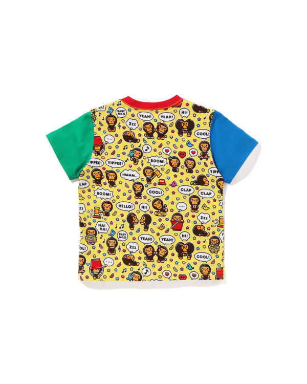 T Shirts Bape Milo Speech Balloon Enfant Jaune | CGSBQ8695