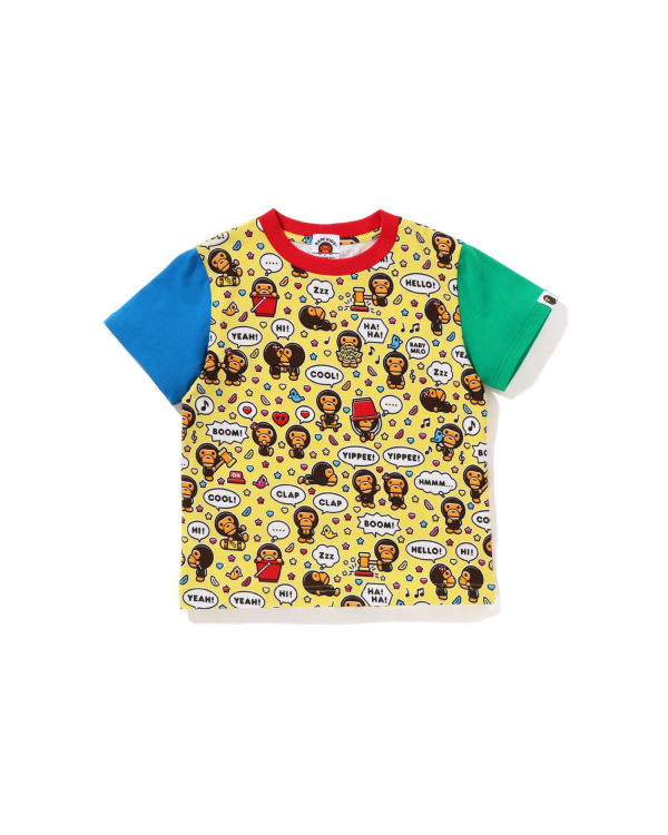 T Shirts Bape Milo Speech Balloon Enfant Jaune | CGSBQ8695