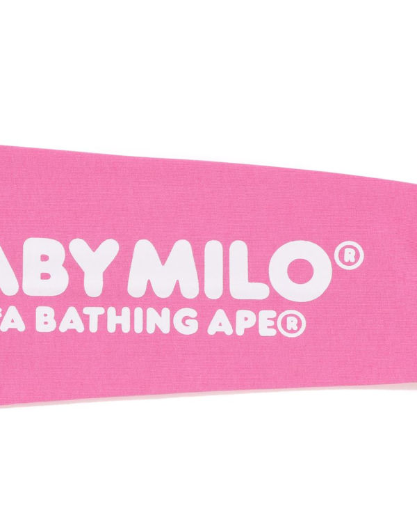 T Shirts Bape Milo Speech Balloon L/S #3 Enfant Rose | XTQBA2810