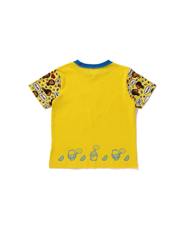 T Shirts Bape Milo Speech Balloon Milo Lisa Enfant Jaune | EOYRH0587