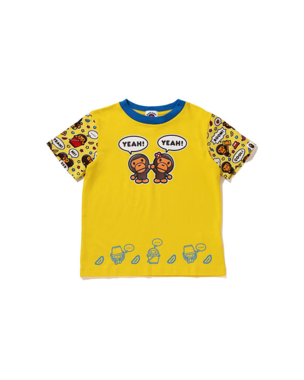 T Shirts Bape Milo Speech Balloon Milo Lisa Enfant Jaune | EOYRH0587