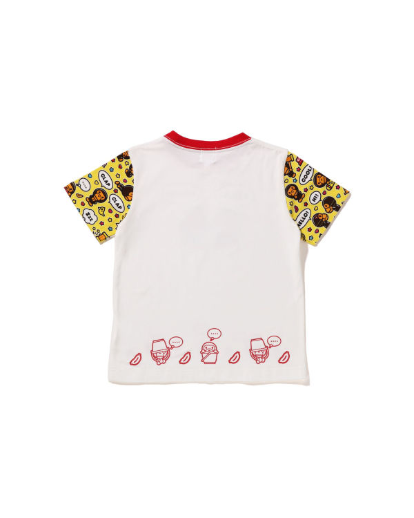 T Shirts Bape Milo Speech Balloon Milo Lisa Enfant Blanche | UTCLZ4579