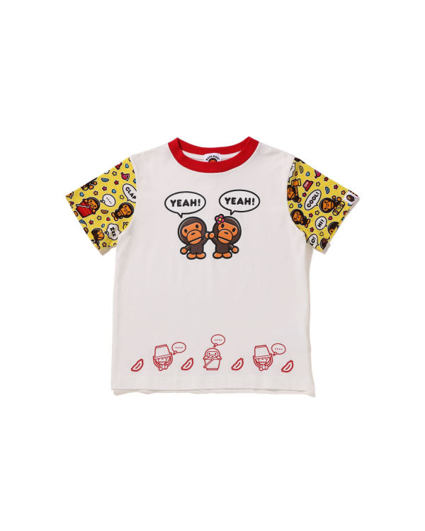 T Shirts Bape Milo Speech Balloon Milo Lisa Enfant Blanche | UTCLZ4579