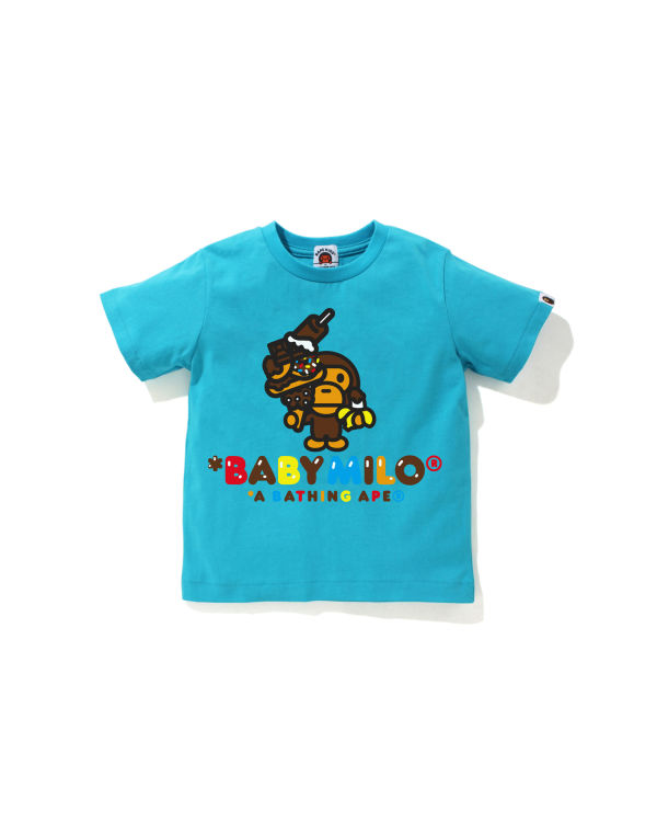 T Shirts Bape Milo Sweets Enfant Bleu | OTHBQ0619