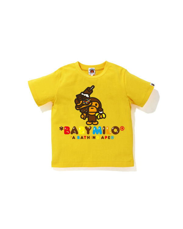 T Shirts Bape Milo Sweets Enfant Jaune | PDXMW5478