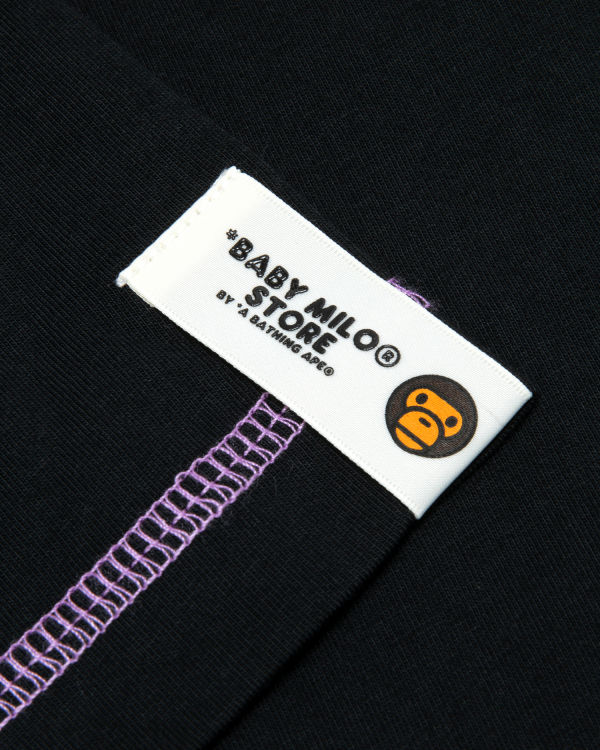 T Shirts Bape Milo box logo print Homme Noir | XALBE2906